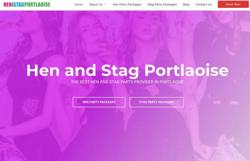 hen and Stag Portlaoise website